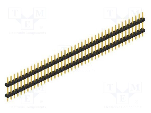 Connector: pin strips; pin header; male; PIN: 41; 2mm; THT; 1x41