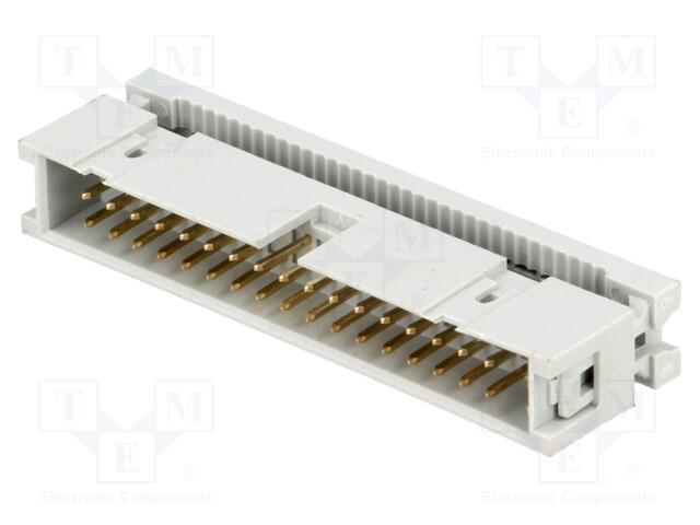 Plug; IDC; male; PIN: 34; IDC; for ribbon cable; 1.27mm; gold-plated