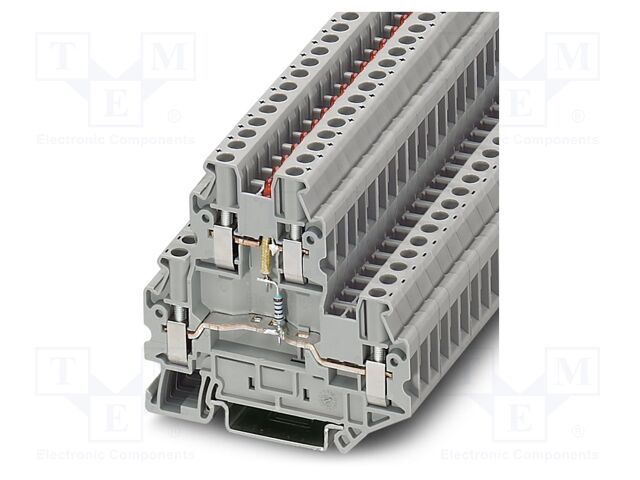 Splice terminal: rail; PA; L: 64.4mm; ways: 2; terminals: 4; W: 5.2mm