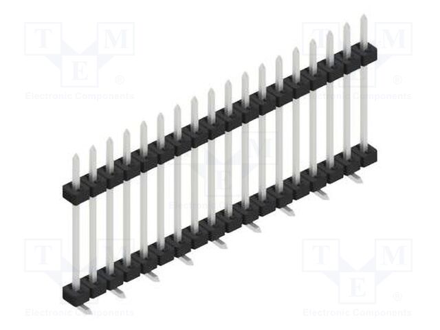 Connector: pin strips; pin header; male; PIN: 18; 2mm; SMT; 1x18