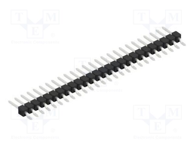 Connector: pin strips; pin header; male; PIN: 26; 2.54mm; SMT; 1x26