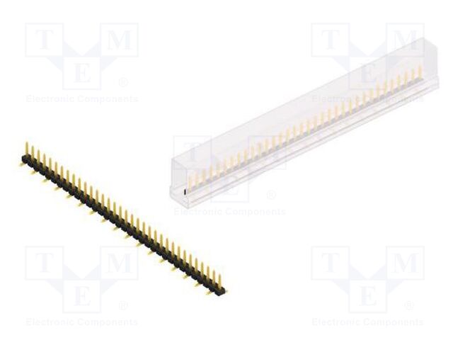 Connector: pin strips; pin header; male; PIN: 34; 2.54mm; SMT; 1x34