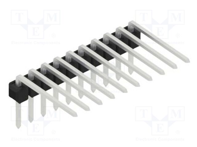 Connector: pin strips; pin header; male; PIN: 10; 2.54mm; THT; 1x10