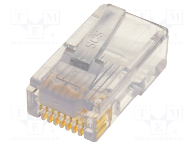 Plug; RJ45; PIN: 8; Layout: 8p8c; IDC,crimped; for cable