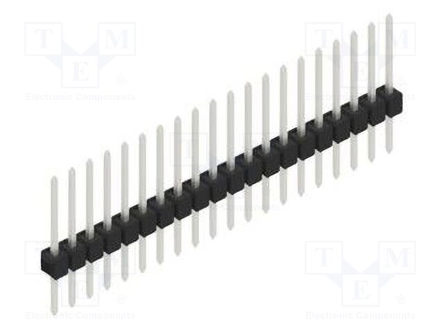 Connector: pin strips; pin header; male; PIN: 20; 2.54mm; THT; 1x20