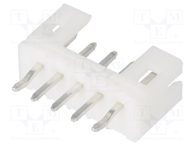 Socket; wire-board; male; 140; 2mm; PIN: 5; THT; 100V; 2A; tinned