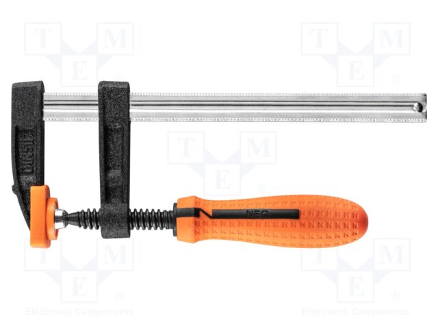 Parallel clamp; Grip capac: max.150mm; D: 50mm; carpentry works