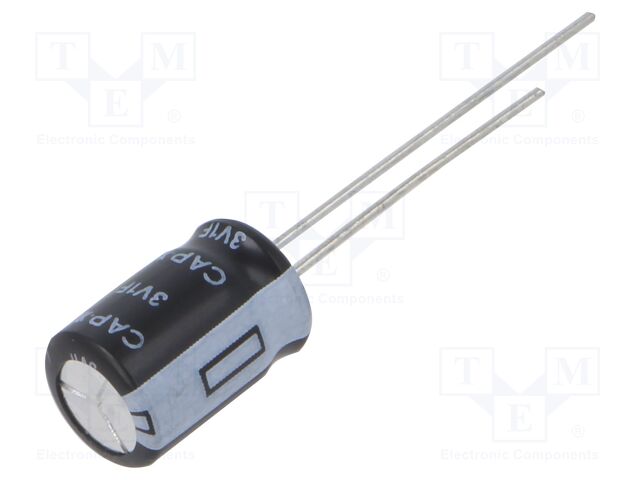 Supercapacitor; THT; 1F; 3VDC; -10÷30%; Ø8x12mm; -40÷65°C; EDLC