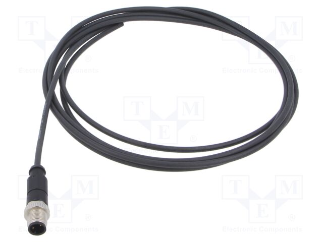 Connector: M12; plug; PIN: 3; male; A code-DeviceNet / CANopen; 3m