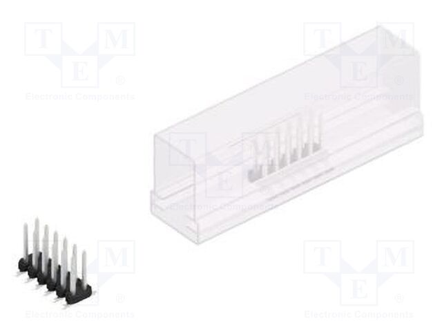 Connector: pin strips; pin header; male; PIN: 12; 2mm; SMT; 2x6; 100V