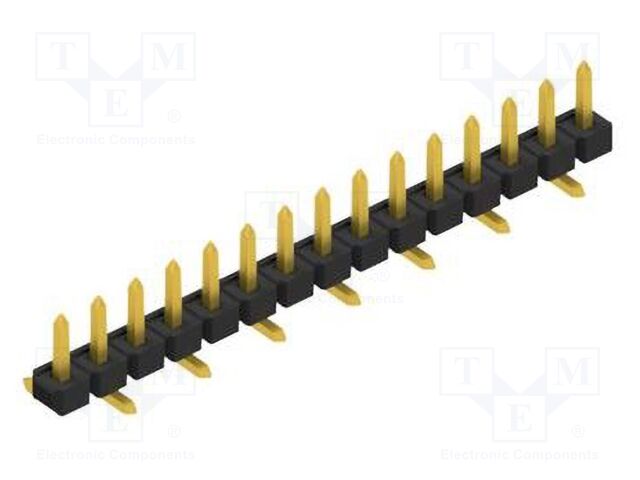 Connector: pin strips; pin header; male; PIN: 15; 2.54mm; SMT; 1x15