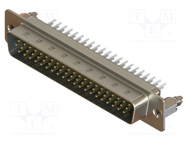 Connector: D-Sub HD; PIN: 62; socket; male; straight; THT; MHDD
