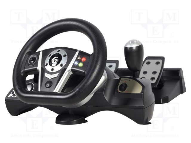 Steering wheel; black; USB A; Features: adjustable sensitivity