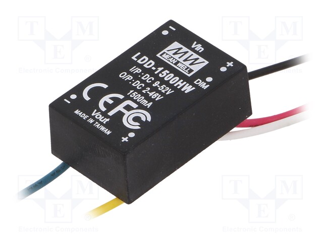 Converter: DC/DC; 69W; Uin: 9÷52V; Uout: 2÷46VDC; Iin: 1360mA; 18g