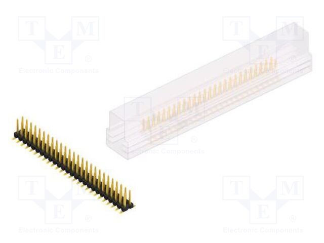 Connector: pin strips; pin header; male; PIN: 52; 2.54mm; SMT; 2x26