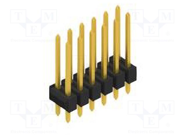 Connector: pin strips; pin header; male; PIN: 12; 2.54mm; THT; 2x6