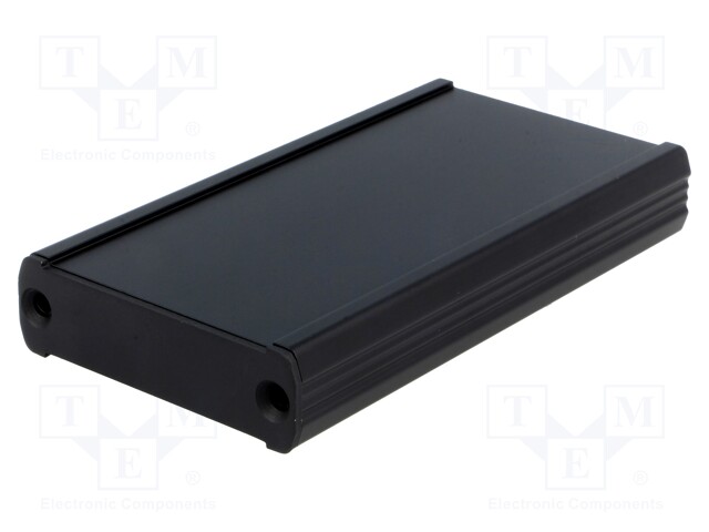 Enclosure: with panel; TUF; X: 55mm; Y: 100mm; Z: 16mm; aluminium