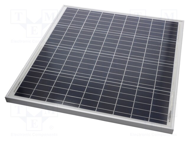 Photovoltaic cell; polycrystalline silicon; 670x650x30mm; 60W