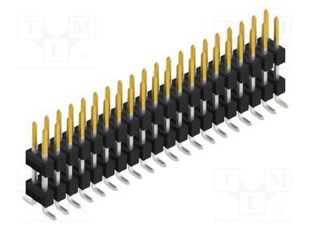 Connector: pin strips; pin header; male; PIN: 40; 2.54mm; SMT; 2x20