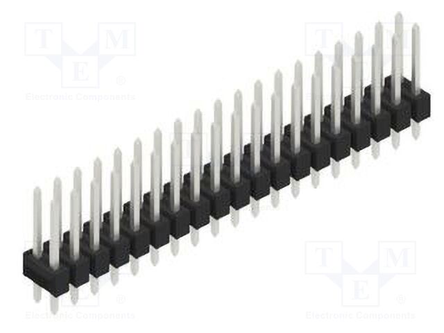 Connector: pin strips; pin header; male; PIN: 38; 2.54mm; THT; 2x19
