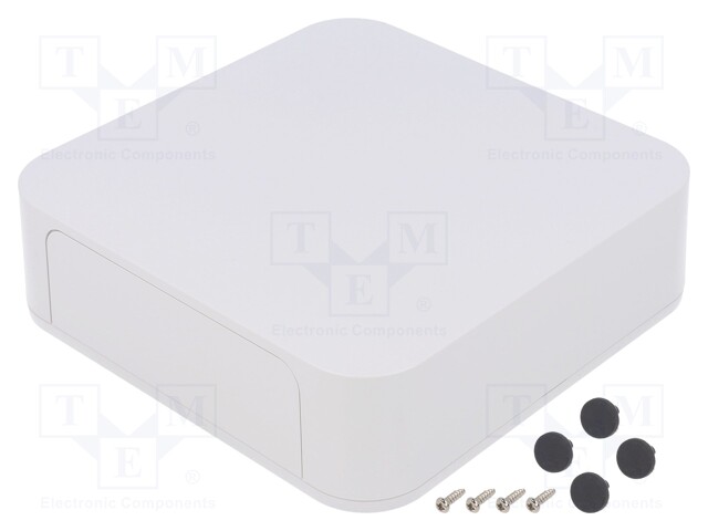 Enclosure: with panel; PF; X: 150mm; Y: 150mm; Z: 45mm; ABS; white