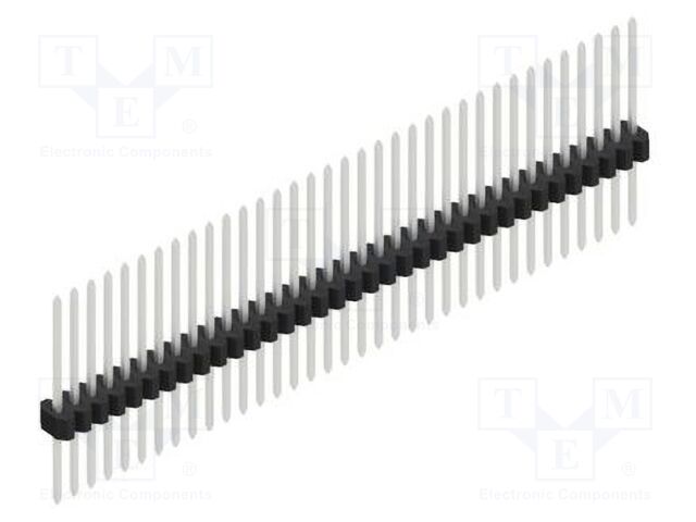 Connector: pin strips; pin header; male; PIN: 35; 1.27mm; THT; 1x35