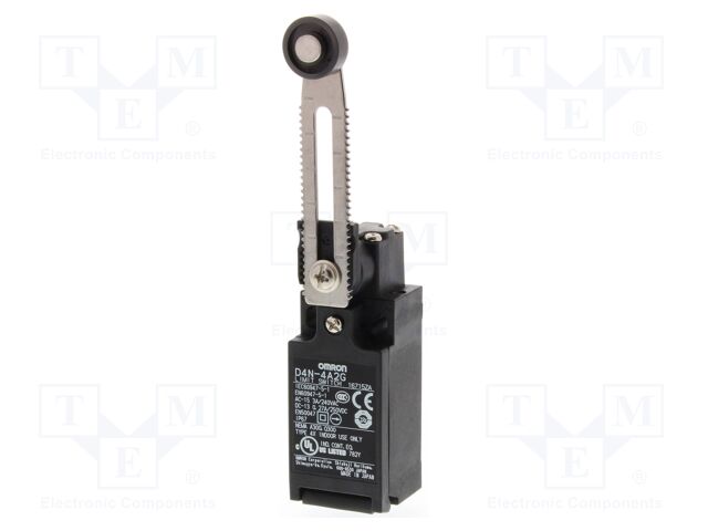Limit switch; adjustable lever, roller; 10A; max.240VAC; G 1/2"