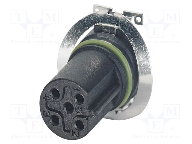 Connector: M12; contact insert; PIN: 5; 60V; straight; SMT; B code