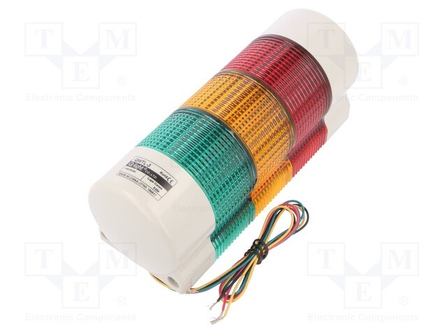 Signaller: signalling column; continuous light; Usup: 24VDC; LED