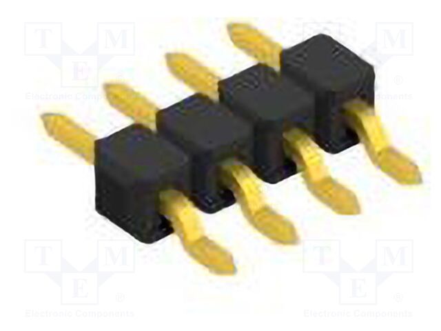 Connector: pin strips; pin header; male; PIN: 4; 2.54mm; SMT; 1x4