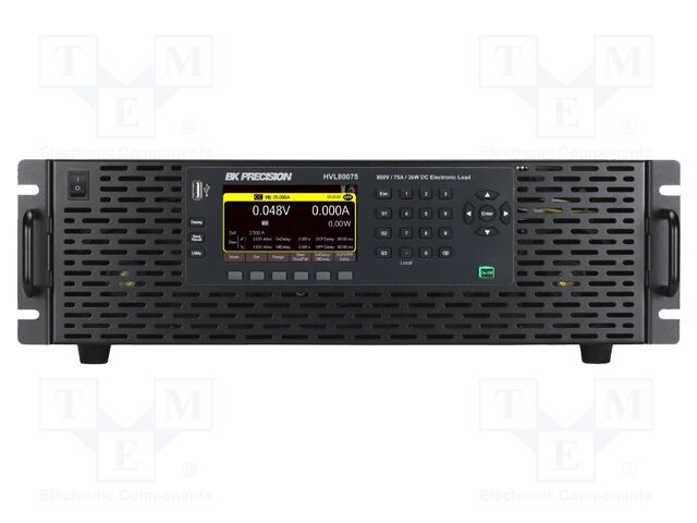 Programmable electronic load DC; 0÷800V; 0÷75A; 3kW; 100÷240VAC