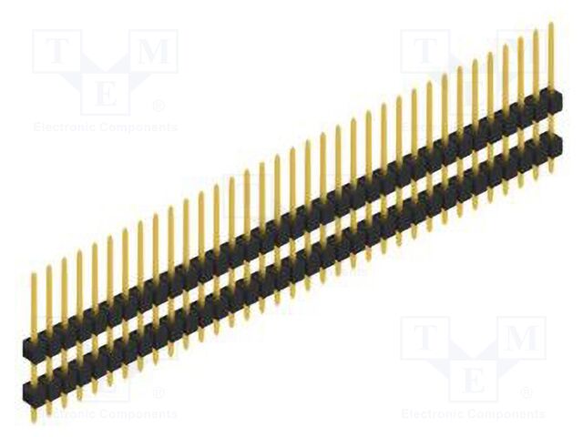 Connector: pin strips; pin header; male; PIN: 35; 2.54mm; THT; 1x35