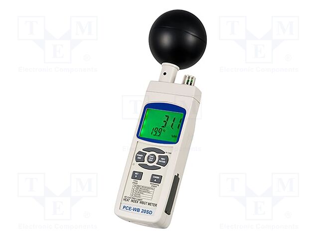 Thermo-hygrometer; LCD; Non-contact temp.range: 0÷50°C; 5÷95%RH