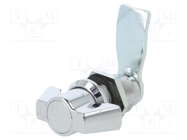 Lock; without cylinder; zinc and aluminium alloy; 30mm; chromium