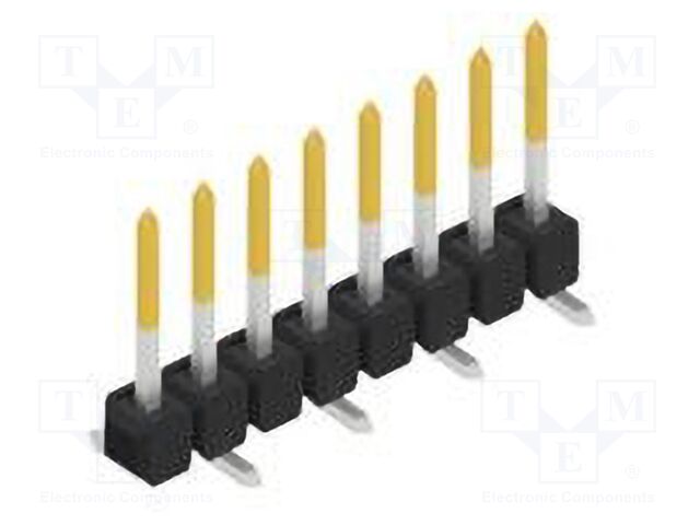 Connector: pin strips; pin header; male; PIN: 8; 2.54mm; SMT; 1x8