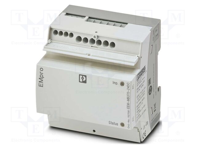 Meter: network parameters; for DIN rail mounting,horizontal