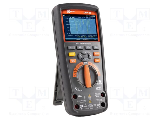 Digital multimeter; Bluetooth; colour,LCD (320x240); True RMS