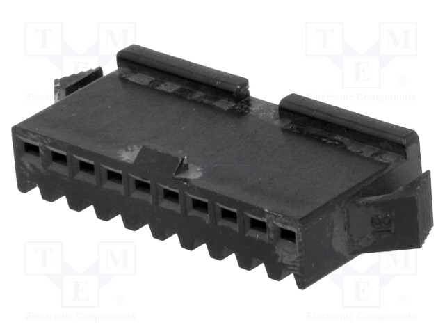 Plug; wire-wire; female; NPP; 2.5mm; PIN: 10; w/o contacts; 250V