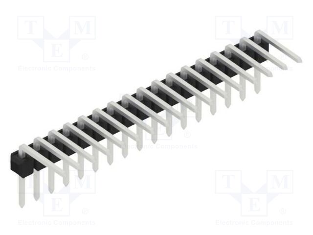 Connector: pin strips; pin header; male; PIN: 17; 2.54mm; THT; 1x17