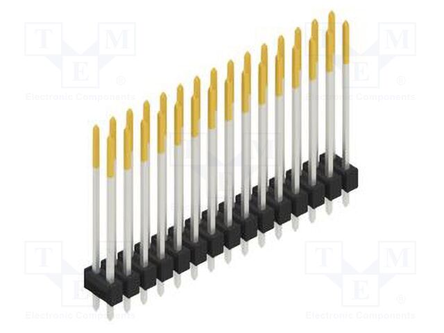 Connector: pin strips; pin header; male; PIN: 30; 2.54mm; THT; 2x15