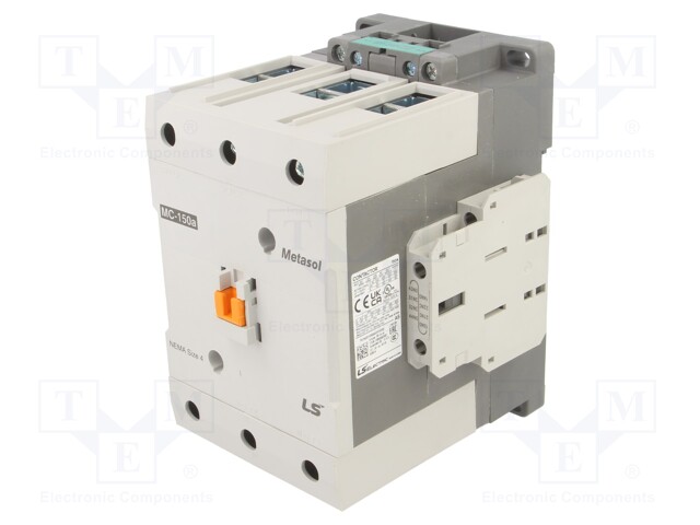 Contactor: 3-pole; NO x3; Auxiliary contacts: NO + NC; 230VAC