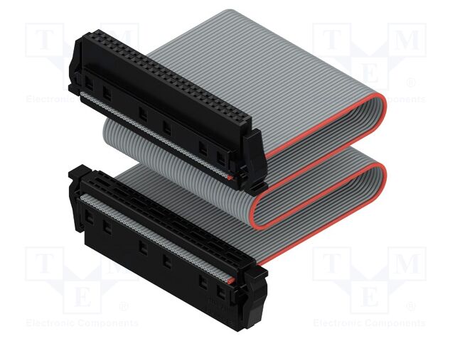 Ribbon cable with IDC connectors; Contacts ph: 1.27mm; PIN: 2x25
