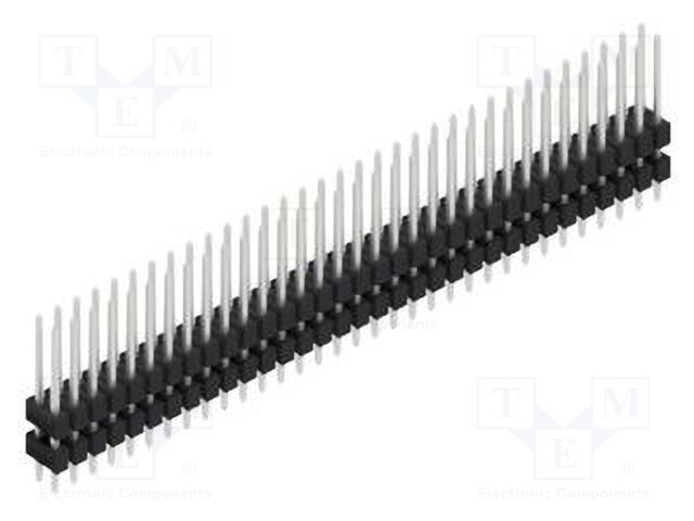 Connector: pin strips; pin header; male; PIN: 66; 2.54mm; THT; 2x33