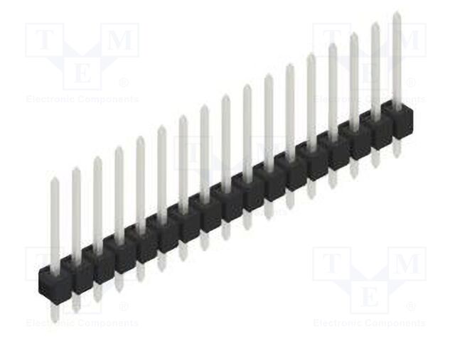 Connector: pin strips; pin header; male; PIN: 17; 2.54mm; THT; 1x17