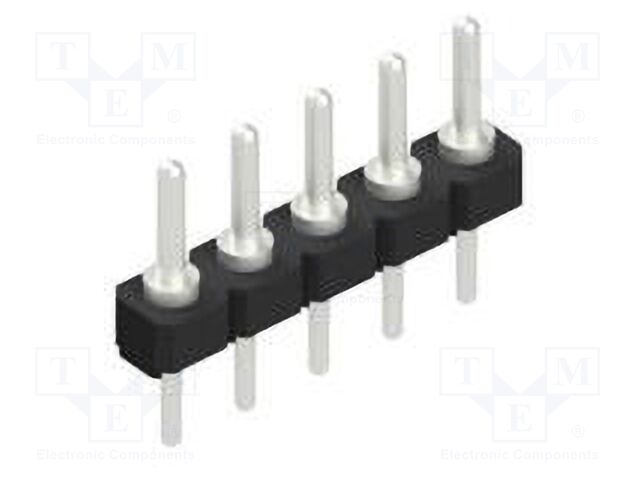 Connector: pin strips; pin header; male; PIN: 5; 2.54mm; THT; 1x5