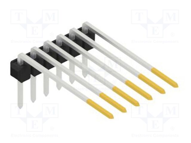 Connector: pin strips; pin header; male; PIN: 6; 2.54mm; THT; 1x6