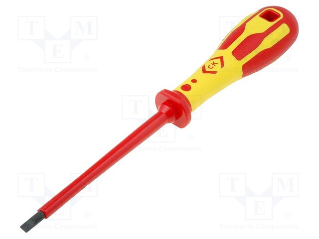 Screwdriver; insulated; slot; 5,5x1,0mm; Blade length: 125mm