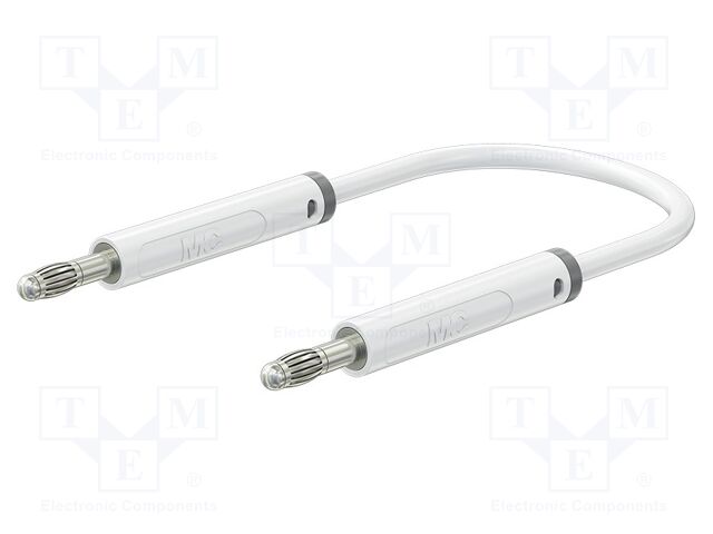 Test lead; 60VDC; 30VAC; 19A; banana plug 4mm,both sides; Len: 1m