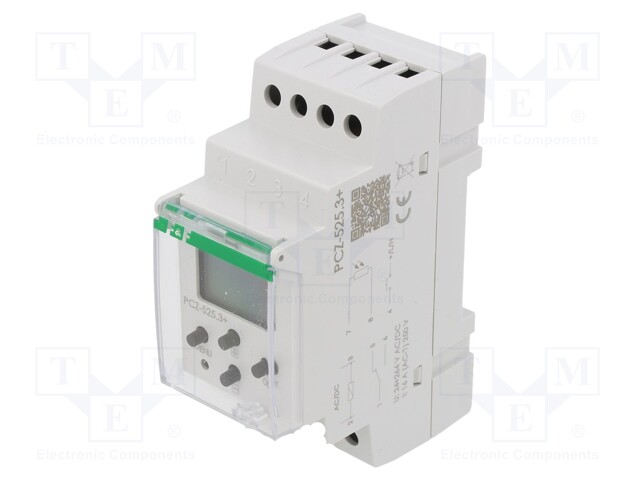 Programmable time switch; Range: 1 year; SPDT; 24÷264VAC; DIN