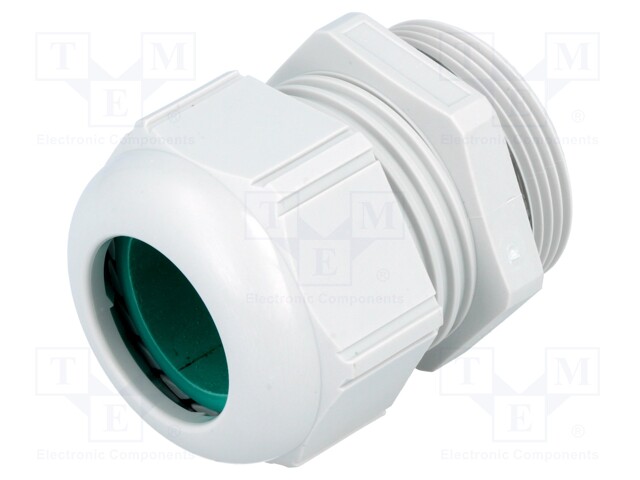 Cable gland; M63; IP68; Mat: polyamide; grey; UL94V-0; halogen free